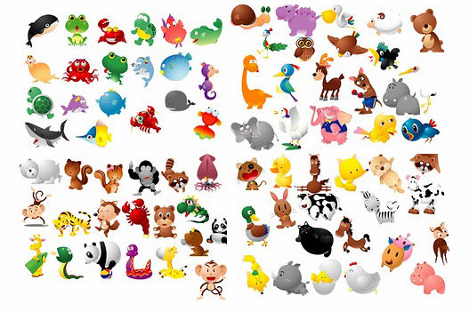 free vector 100 Free Cartoon-Style Animal Vectors